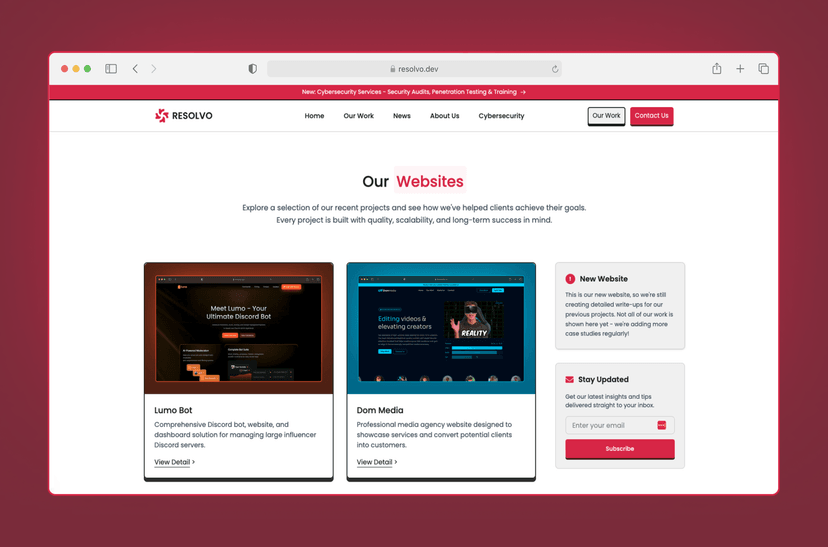 Resolvo Website gallery image 3
