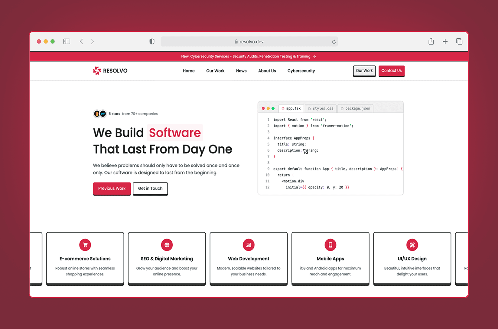 Resolvo Website website: resolvo current
